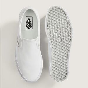 Vans Classic Slip-On Canvas Loafers White